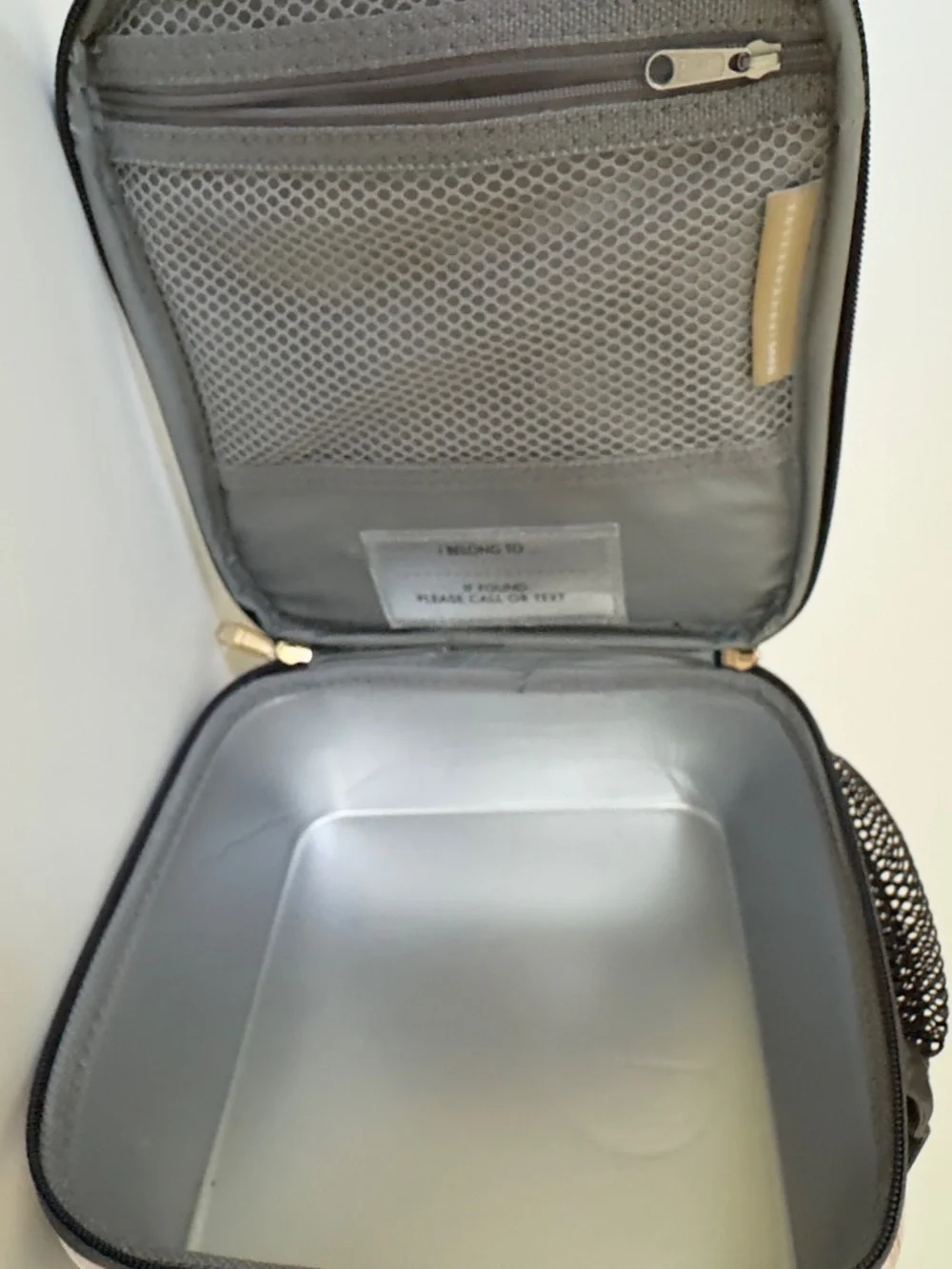 Pottery Barn Backpack Lunchbox Set Blush Gold Marble XL